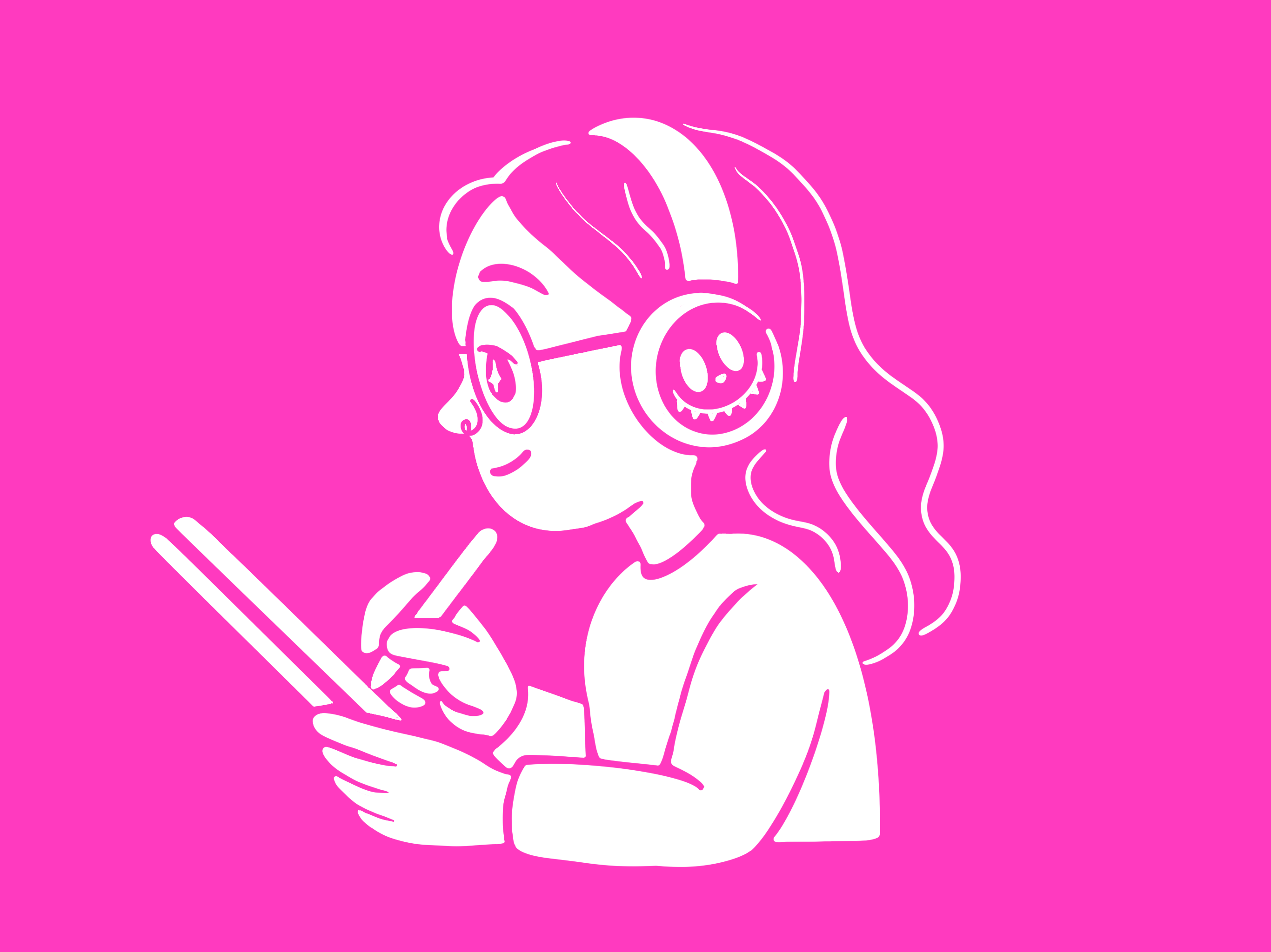 Keyboard on yellow desk